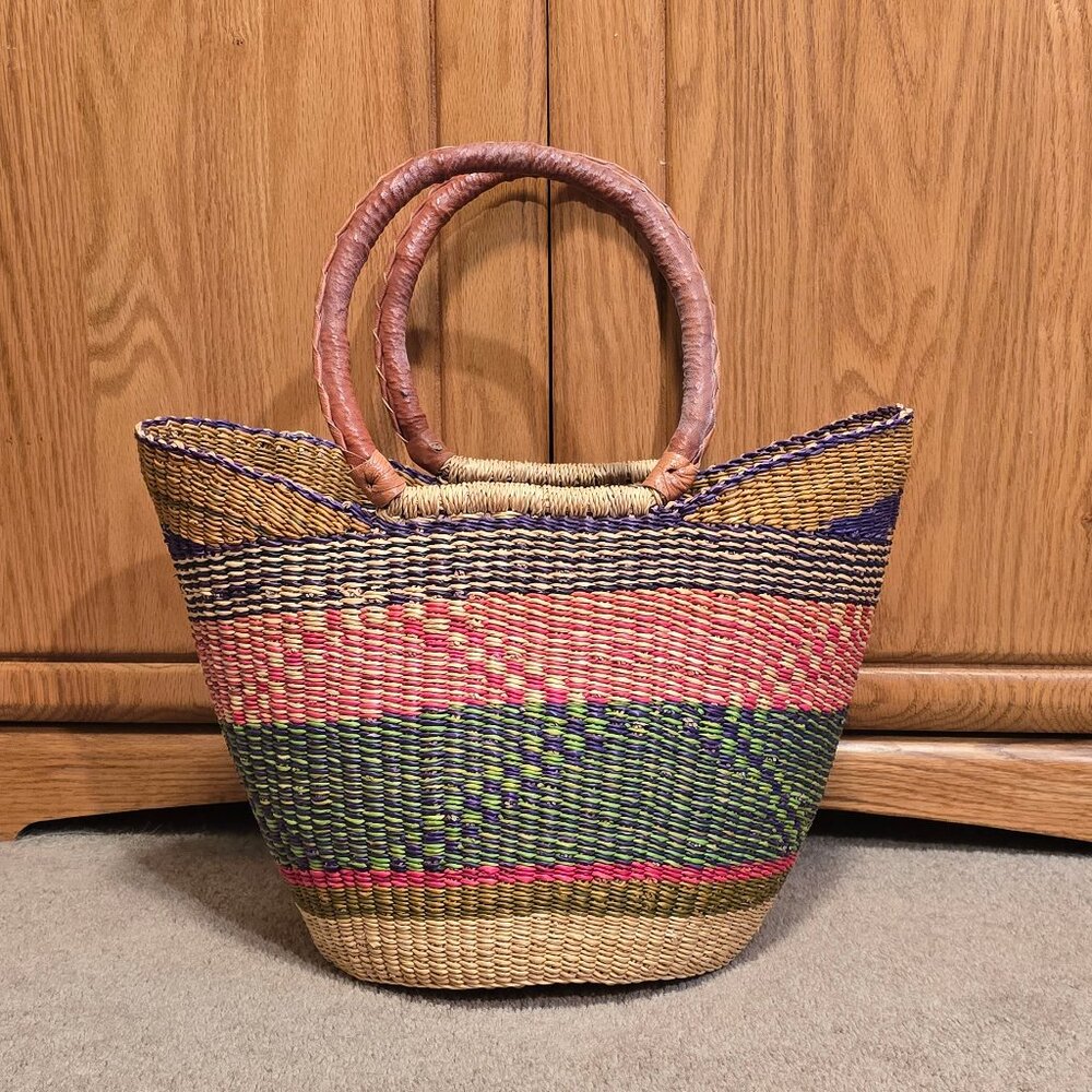 African Market Basket / Bolga Shopping Basket